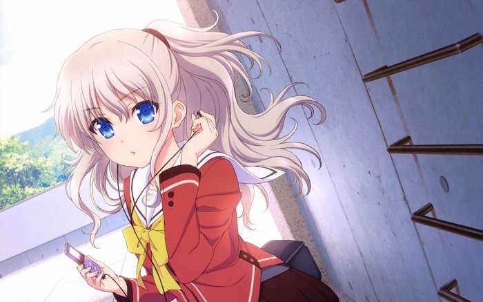 Nao Tomori from Charlotte listening to music