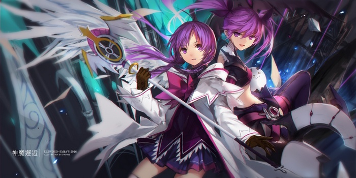 Aisha and companion from Elsword
