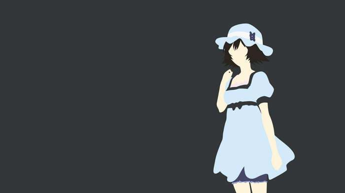 Kurisu Makise from Steins;Gate in a light blue dress