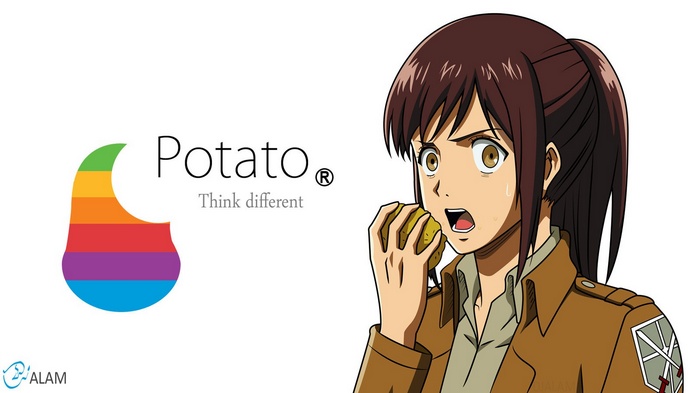potatoes, Blouse Sasha, Shingeki no Kyojin, anime girls, anime