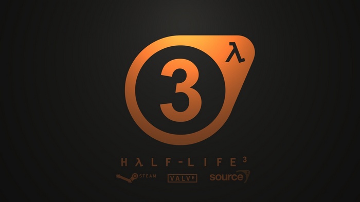 Half-Life 3 Logo with Steam, Valve, and Source