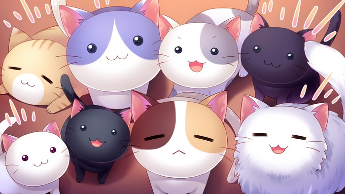 Nyan Cafe Macchiato visual novel cats