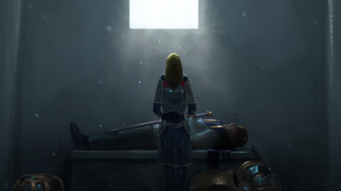 Lux and Garen from League of Legends