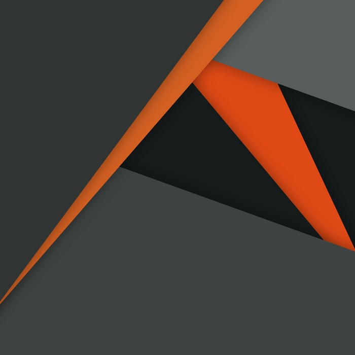 Abstract geometric shapes with orange and gray colors