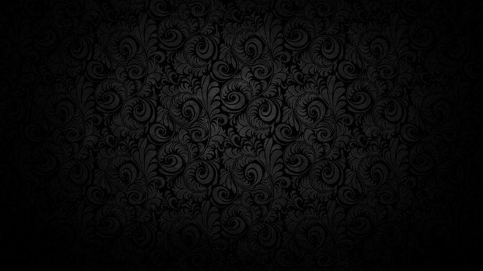 Black ornate floral pattern with gradient