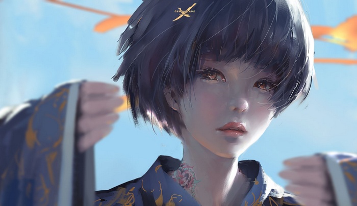 Ghost Blade by WLOP, Original Character
