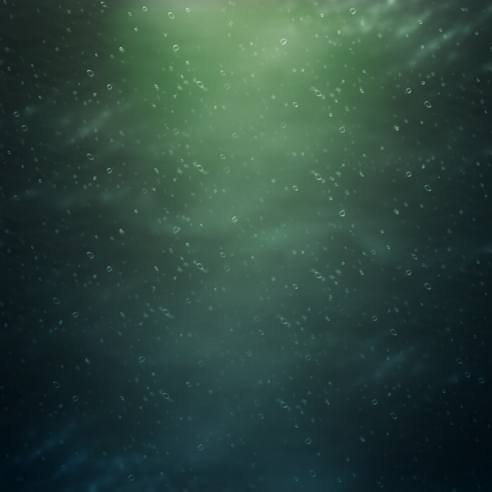 Green textured background with water droplets