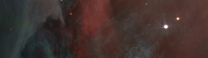 Colorful nebula with stars in deep space