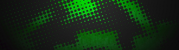 Abstract green and black halftone pattern
