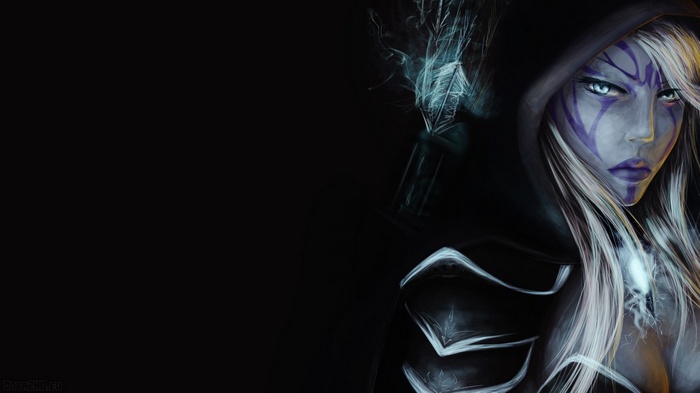 Dota 2 Drow Ranger with Hood and Bow