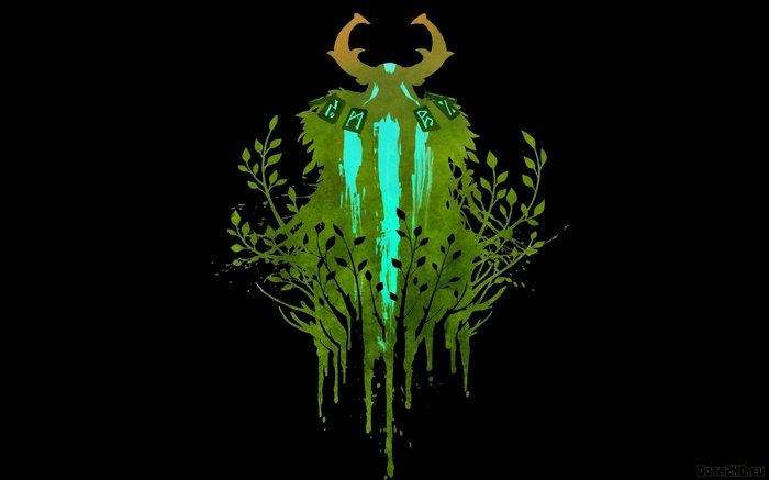 Natures Prophet Dota 2 Silhouette with Greenery