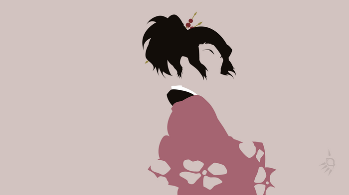 Minimalist Anime Art of Fuu from Samurai Champloo