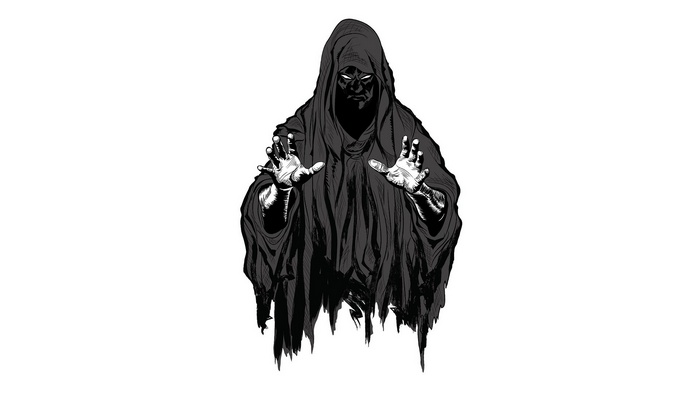Grim Reaper with outstretched hands