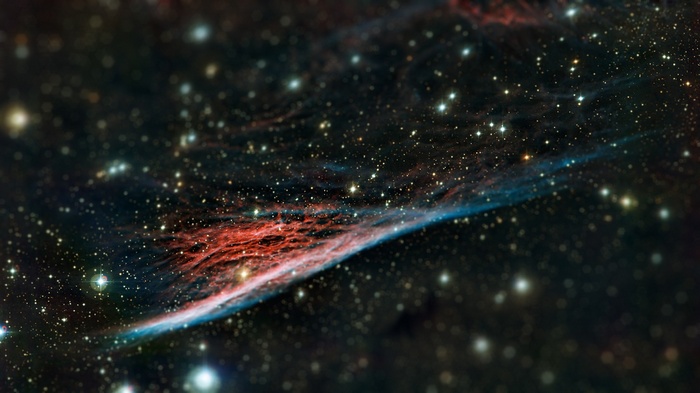 Space nebula with stars and cosmic dust