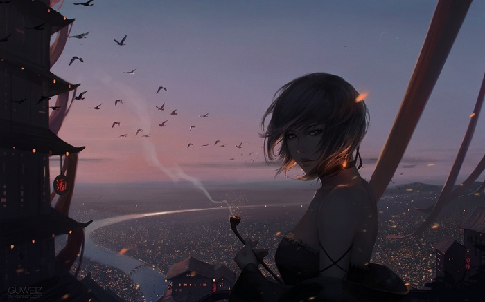 Fantasy art by GUWEIZ