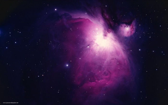 Orion Nebula in deep space with stars