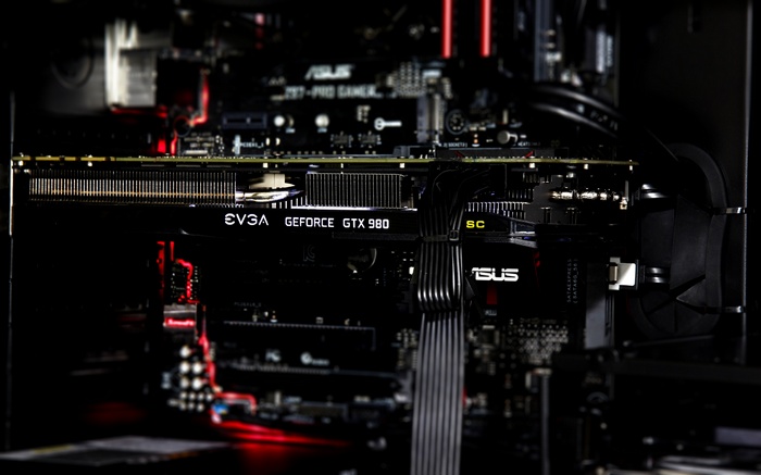 EVGA GeForce GTX 980 graphics card in a computer