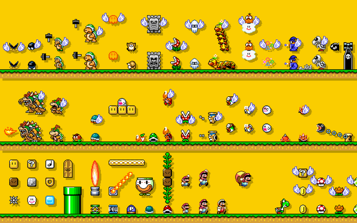 video games, Super Mario Bros., retro games, simple background, Nintendo Entertainment System, Mario Bros.