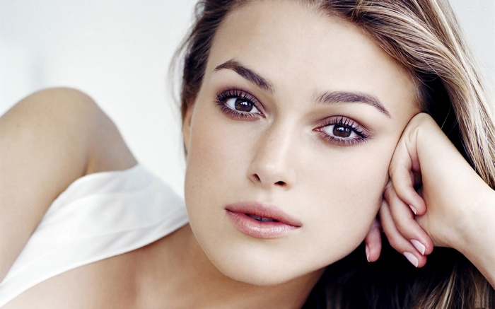 Keira Knightley close-up portrait