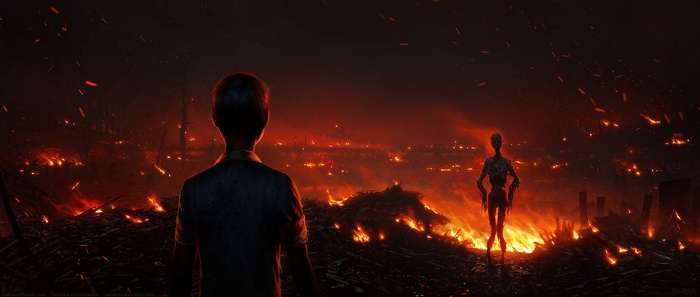 Christopher Balaskas witnesses a city engulfed in flames