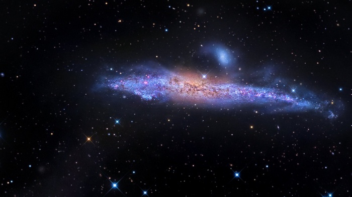 Galaxy and stars in deep space