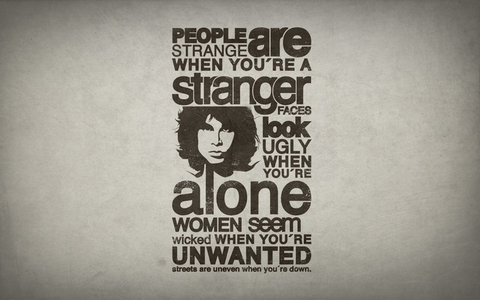 Jim Morrison quote artwork with The Doors lyrics