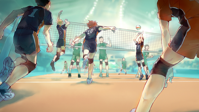 Hinata Shouyou, Tanaka Ryūnosuke, Sawamura Daichi, Haikyuu!!, volleyball, Kageyama Tobio, anime, Nishinoya Yuu