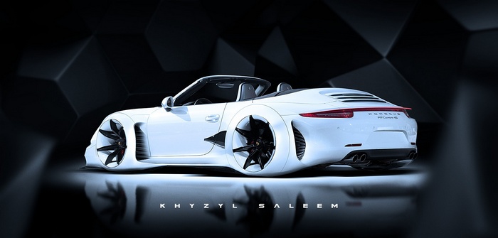 White Porsche 911 Carrera S by Khyzyl Saleem