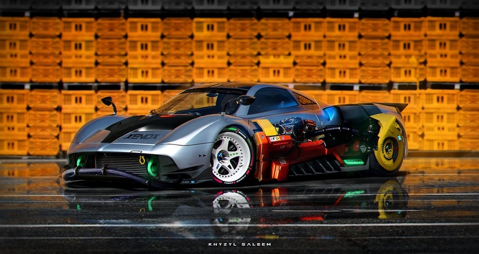 Khyzyl Saleem's Cyberpunk Pagani Huayra