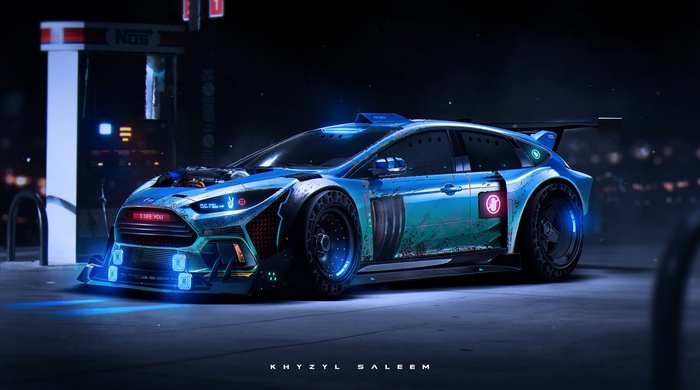 Blue Ford Fiesta ST modified by Khyzyl Saleem