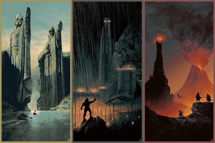 The Lord of the Rings: Argonath, Mount Doom, and Minas Morgul