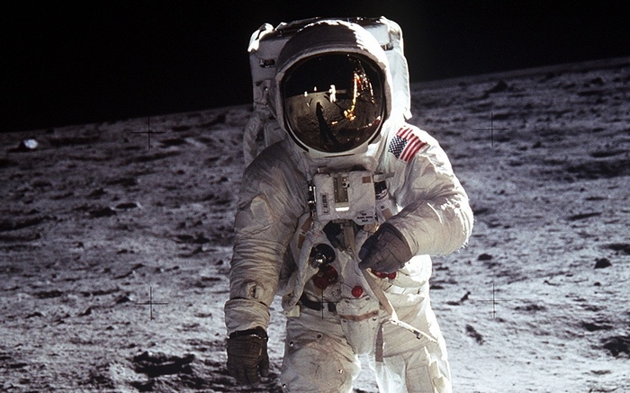 Buzz Aldrin on the Moon during Apollo 11 Mission