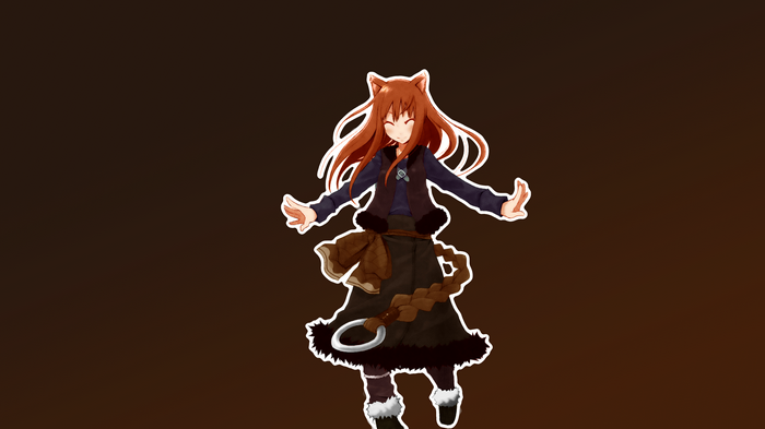 Holo from Spice and Wolf with Okamimimi