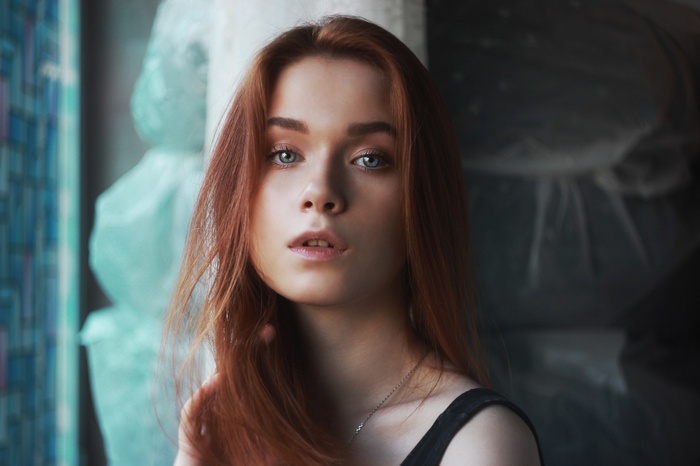 Anya Altotskaya portrait of a redhead woman