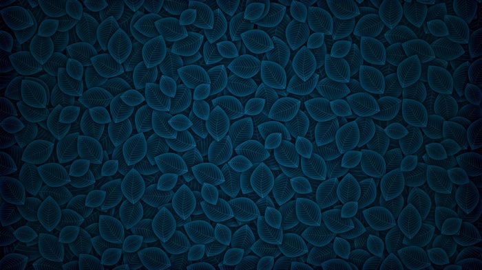 Dark blue leaves pattern