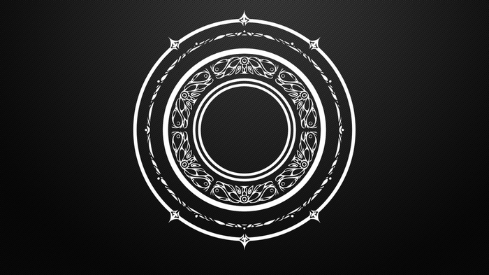 Abstract circular pattern with ornate details