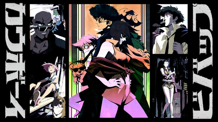 Cowboy Bebop characters collage