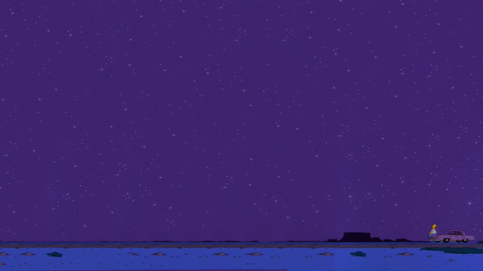 The Simpsons, stars, night sky, HD Wallpaper | Rare Gallery