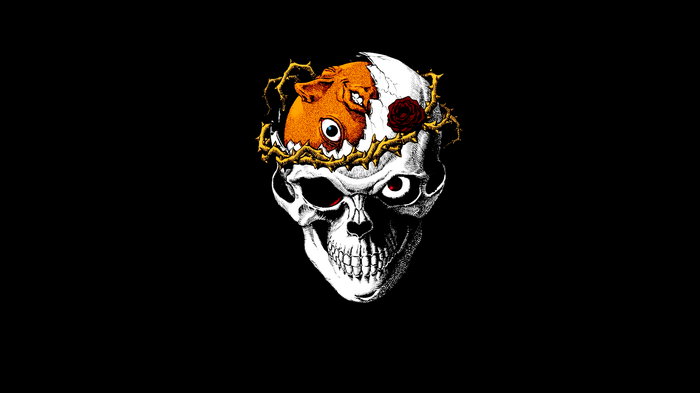 Berserk Skull with Behelit and Rose