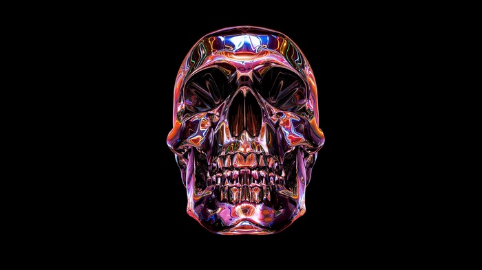 Chrome Skull Artwork