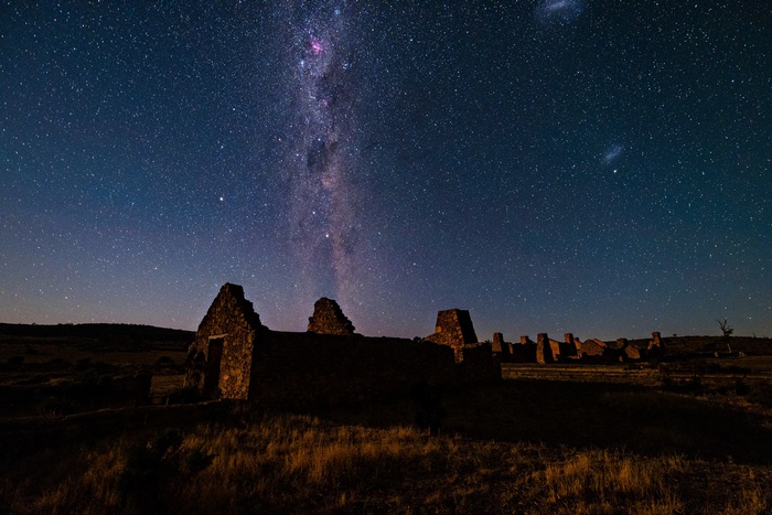 Ruins under the Milky Way
