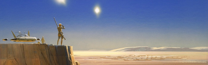 Star Wars Concept Art of Tatooine Landscape