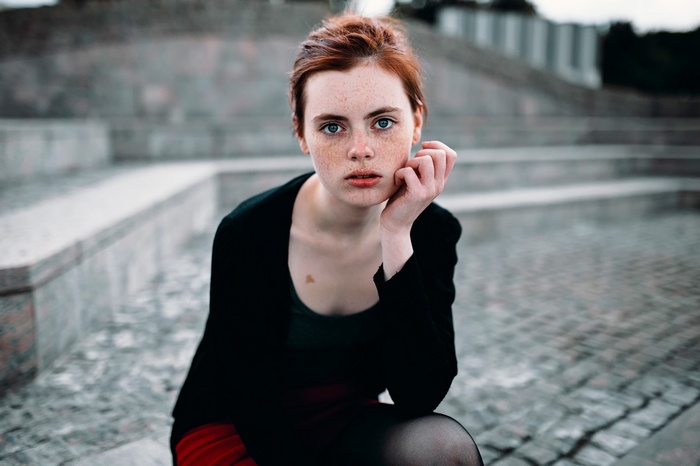 Redhead woman Masha Khripunkov portrait