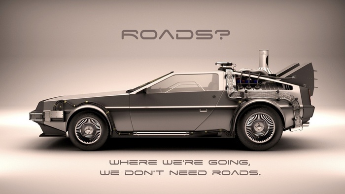 Back to the Future DeLorean car
