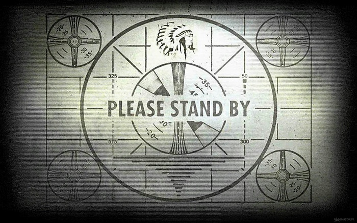 Fallout Please Stand By Test Card