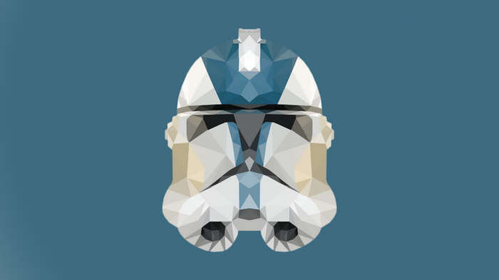 Star Wars Clone Trooper Helmet Low Poly
