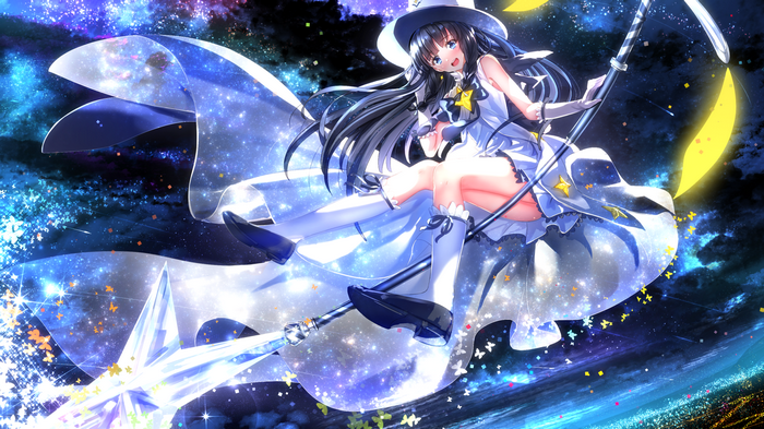 Itsuki (Houkago no Pleiades) in a starry space
