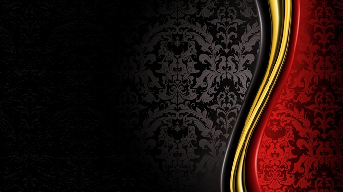 abstract, royal, gold, luxury, red, black