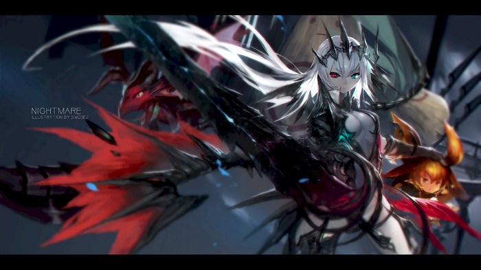 Arnas from Nights of Azure with Nightmare