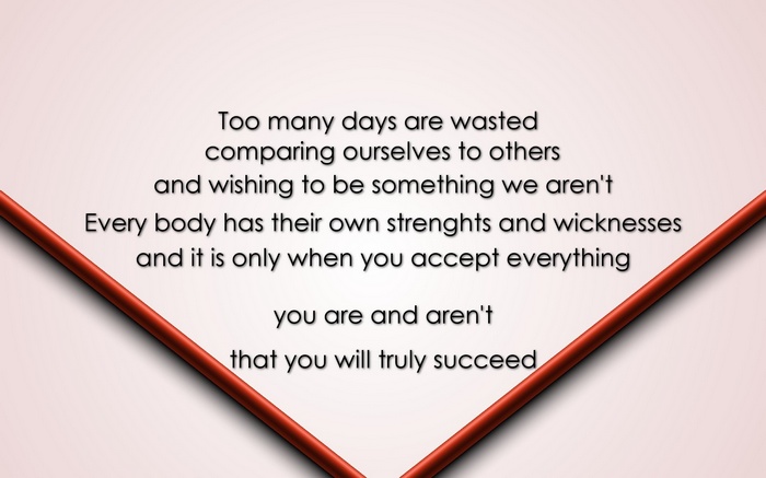 Quote about accepting yourself to succeed